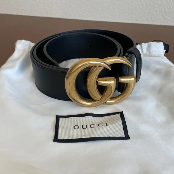 Gucci | Accessories | Gucci Gg Logo Belt 0 Authentic | Poshmark display picture 2